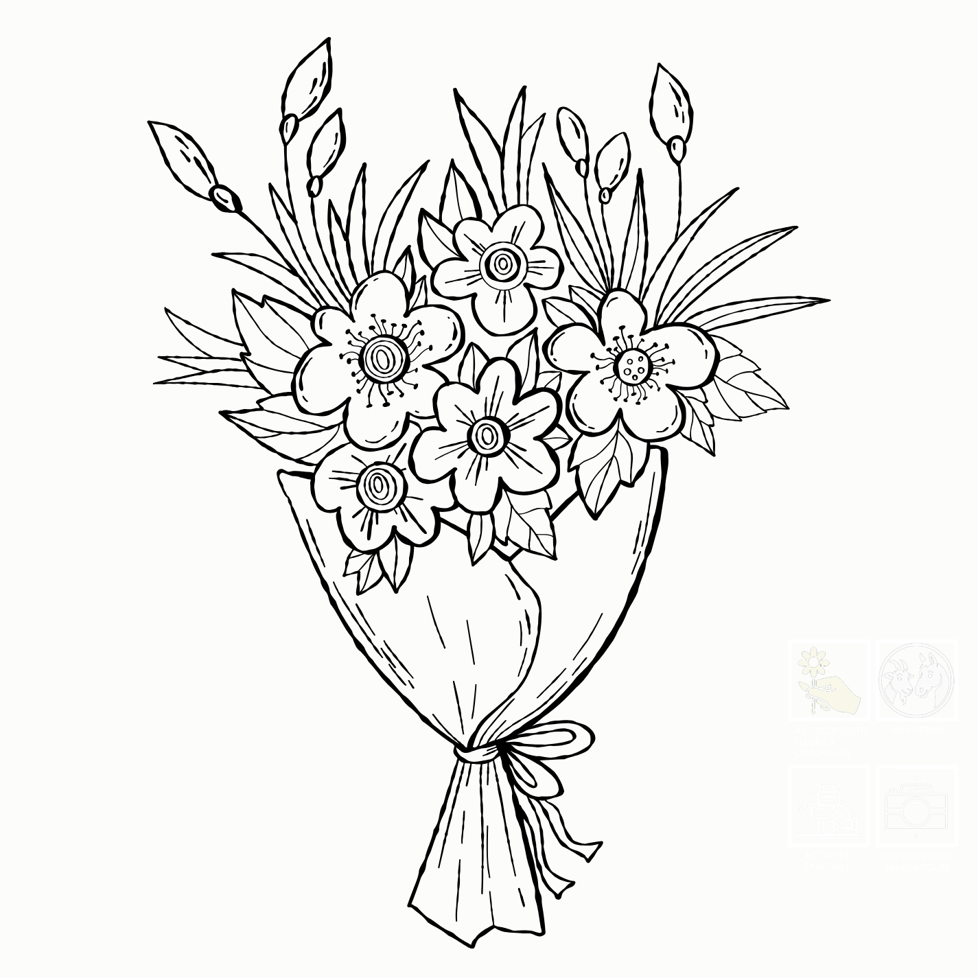 Bouquet de fleurs ( Moyen)
