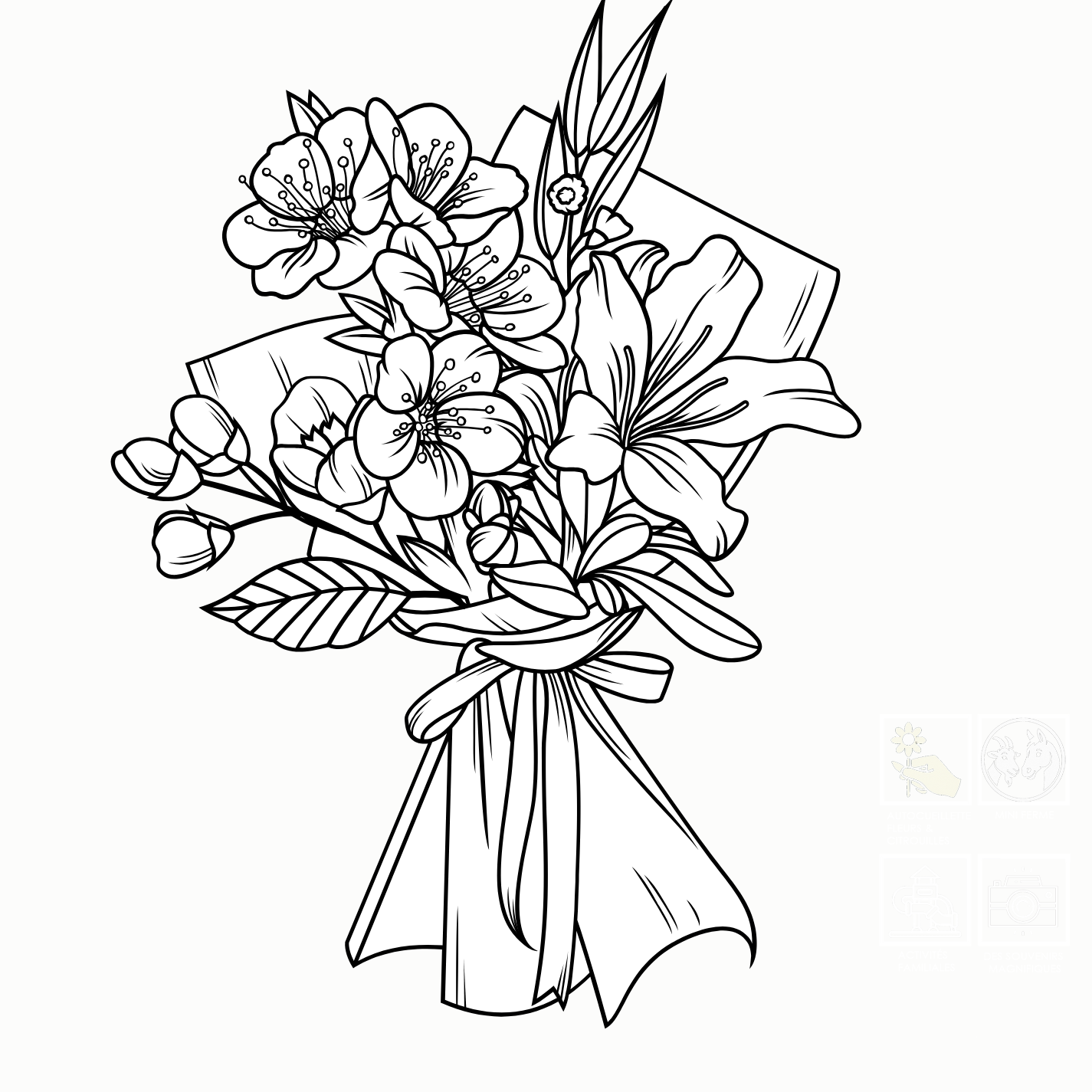 Bouquet de fleurs ( Grand)